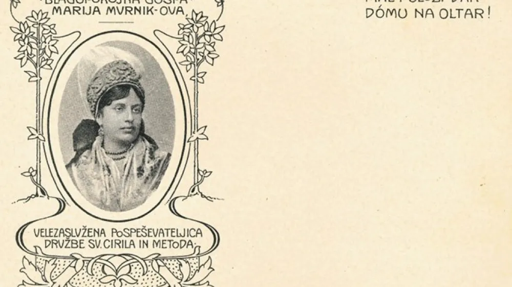 Marija Murnik Horak je v slovenski prostor po če&scaron;kem vzoru kot atribut narodnosti uvedla tudi narodno no&scaron;o.