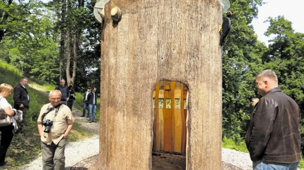 Deblak je edinstvena učilnica na prostem, v kateri lahko obiskovalci gozdne učne poti spoznajo in otipajo na desetine drevesnih vrst, ki rastejo na slovenskih tleh.