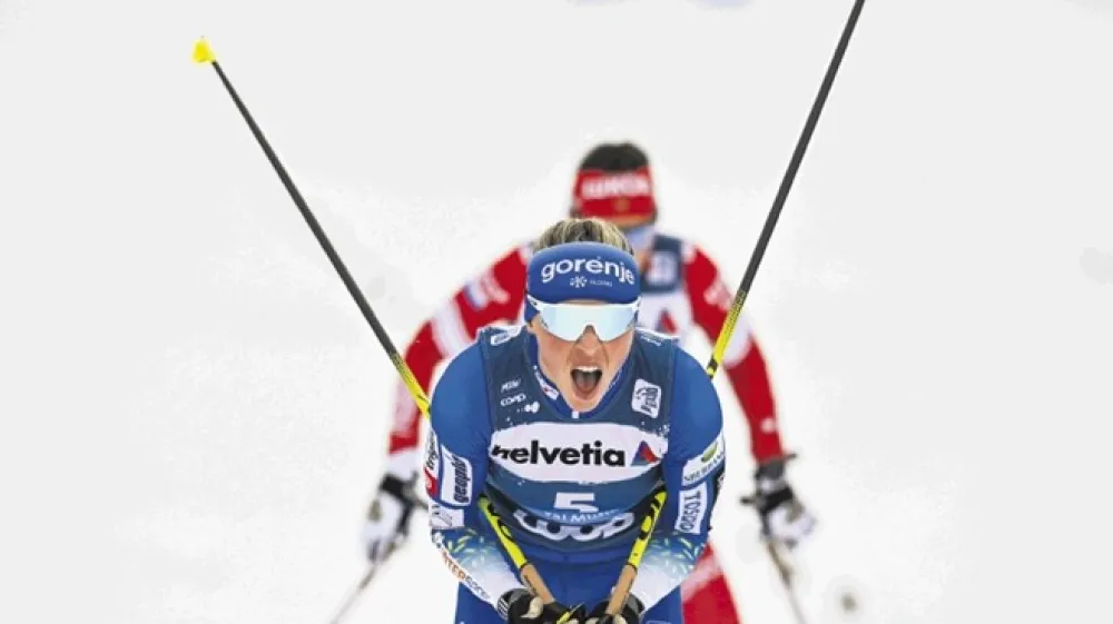 Anamarija Lampič je na preizku&scaron;nji na 10 kilometrov v prosti tehniki presenetila samo sebe.