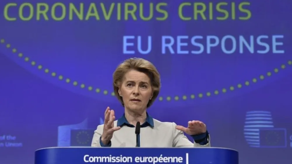 Predsednica evropske komisije, Ursula von der Leyen.
