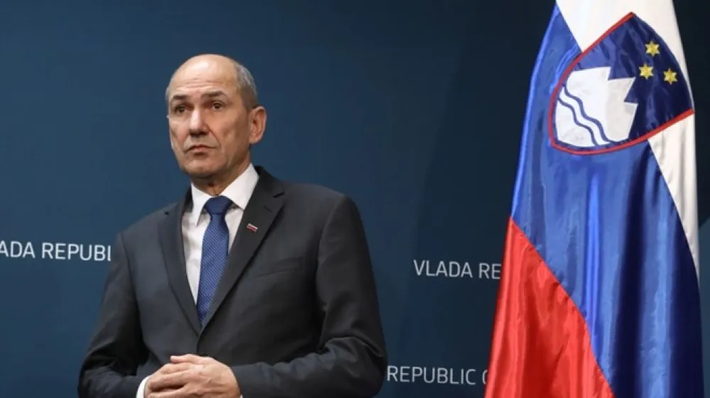 Predsednik vlade Janez Jan&scaron;a.