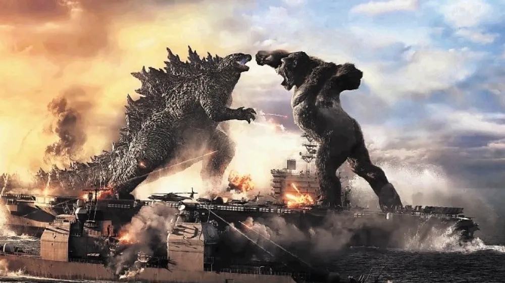 Godzila in King Kong v epskem spopadu posebnih učinkov, ki pozabi na zgodbo.
