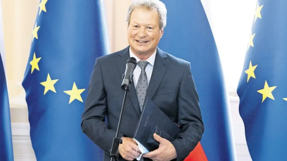 Franc Mihelič na sprejemu pri predsedniku republike, kjer je dobil državno odlikovanje. Foto: STA