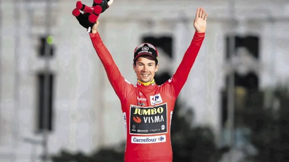 Primož Roglič je v dresu Jumbo-Visme spisal veliko slovenskih mejnikov slovenskega kolesarstva.