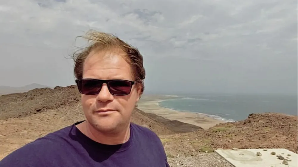 Primož Gre&scaron;ak živi na Zelenortskih otokih.   Foto: osebni arhiv