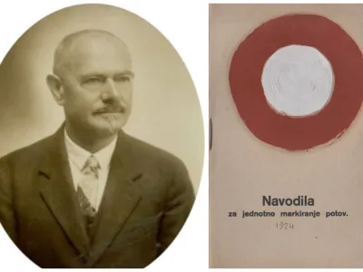 Alojz Knafelc velja za očeta Knafelčeve markacije (foto Planinska arhivska zbirka SPM - ZMJ)