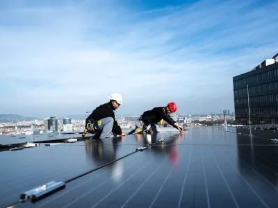 sončne elektrarne, montaža