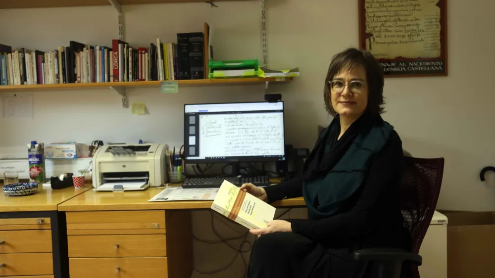 - 30.03.2022 - izr. prof. dr. Maja &Scaron;abec, izredna profesorica za &scaron;pansko in hispanoameri&scaron;ko književnost na Oddelku za romanske jezike in književnosti Filozofske fakultete UL//FOTO: Tomaž Skale