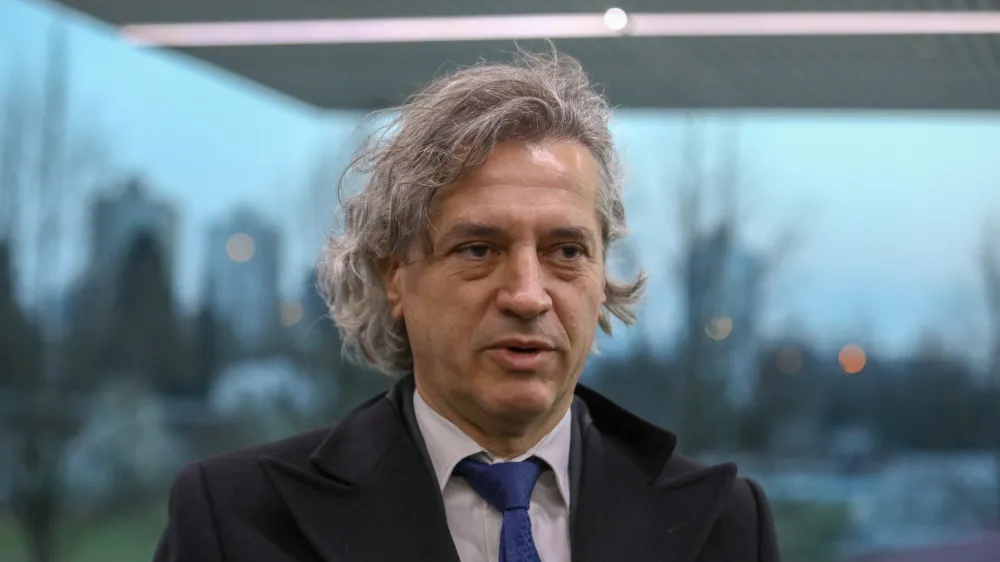 predsednik Gibanje Svoboda dr. Robert Golob- 28.03.2022 – Parlamentarne volitve 2022 – televizijsko soočenje predsednikov parlamentarnih strank na POP TV //FOTO: Luka Cjuha