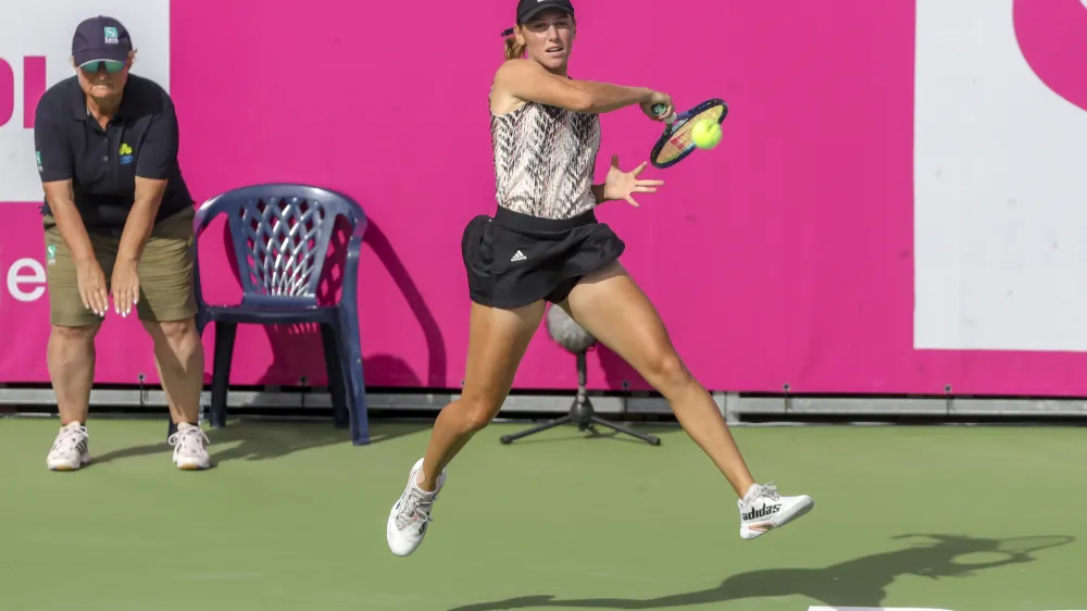 Kaja Juvan - 17.09.2021  Portoro - tenis enske - enski teniki turnir serije WTA Zavarovalnica SAVA Portoro - //FOTO: Jaka Gasar