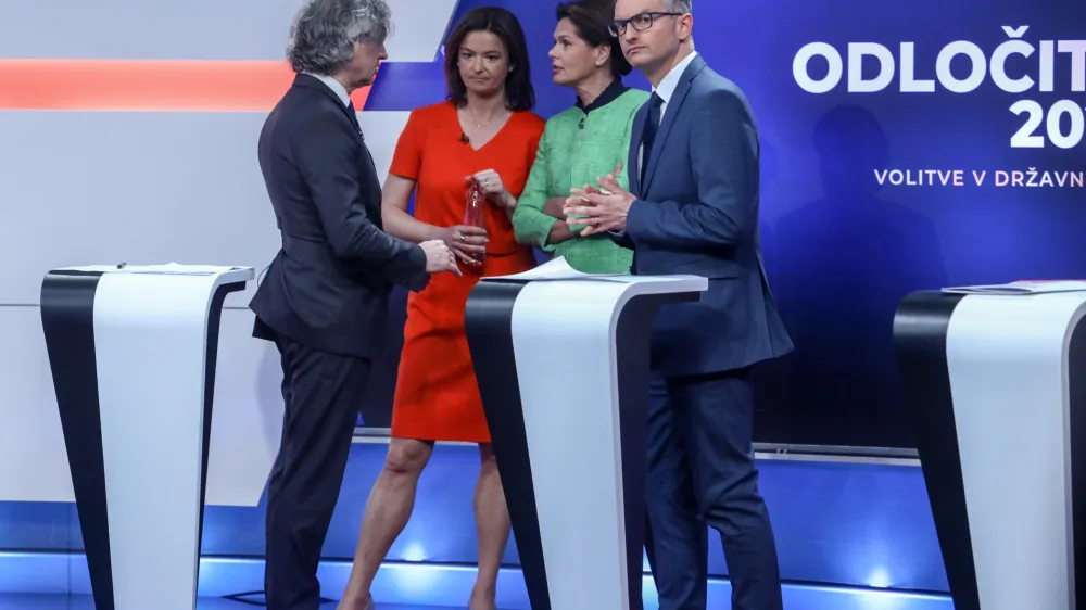 Bodo predsedniki strank koalicije KUL Tanja Fajon (SD), Luka Mesec (Levica), Alenka Bratušek (SAB) in Marjan Šarec (LMŠ) ter predsednik Gibanja Svoboda Robert Golob v nedeljo po zaprtju volišč znova stikali glave in oblikovali novo vladajočo koalicijo? Foto: Luka Cjuha&nbsp;