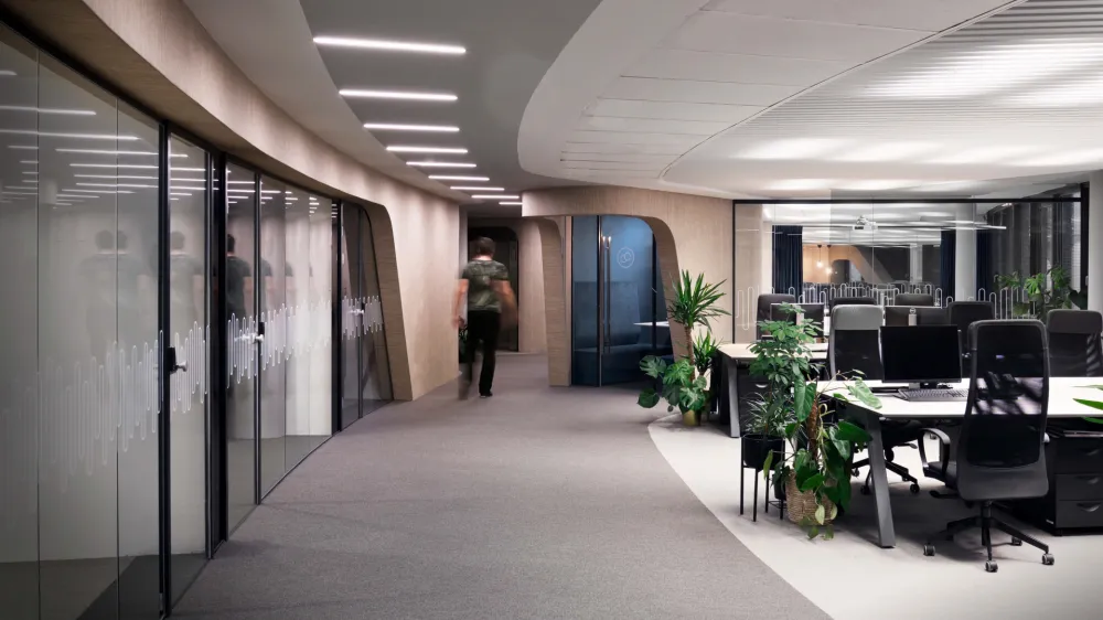 Zasnova prenovljenih pisarn&nbsp;