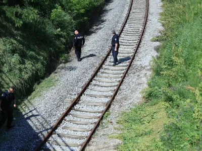 21.05.2022., Nasice - Mladic ubio djevojku, te nakon ubojstva skocio sa mosta zeleci napraviti samoubojstvo.  Photo: Davor Javorovic/PIXSELL