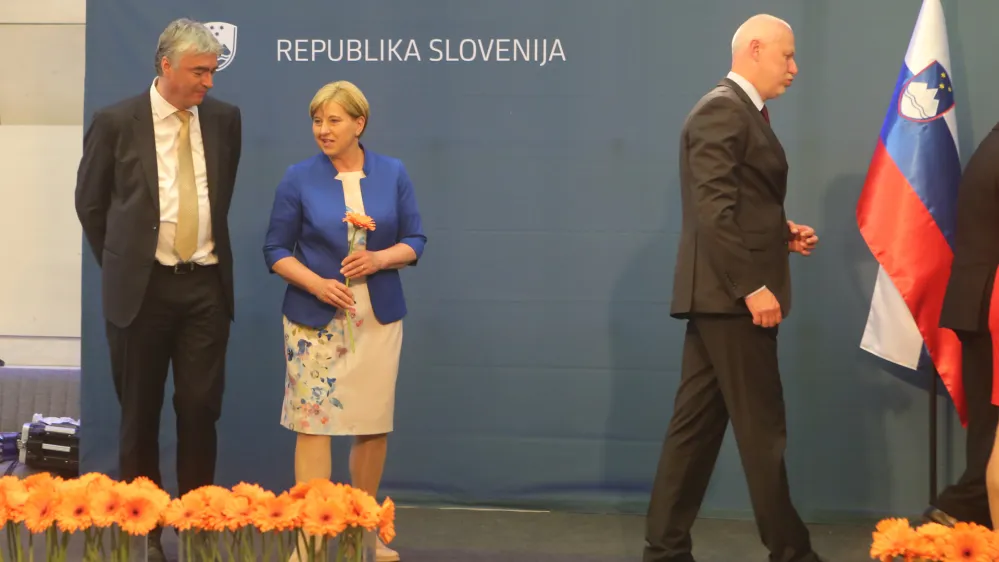 novi evropski poslanci: Milan Zver (SDS), Ljudmila Novak (NSi) in Milan Brglez (SD)- 26.05.2019 - Evropske volitve 2019 - Volitve poslancev v Evropski parlament -//FOTO: Bojan Velikonja