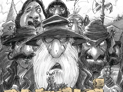 Butalci v stripu 2 prinašajo osem novih dogodivščin o vseslovenskih junakih v interpretaciji striparja Marka Kocipra.