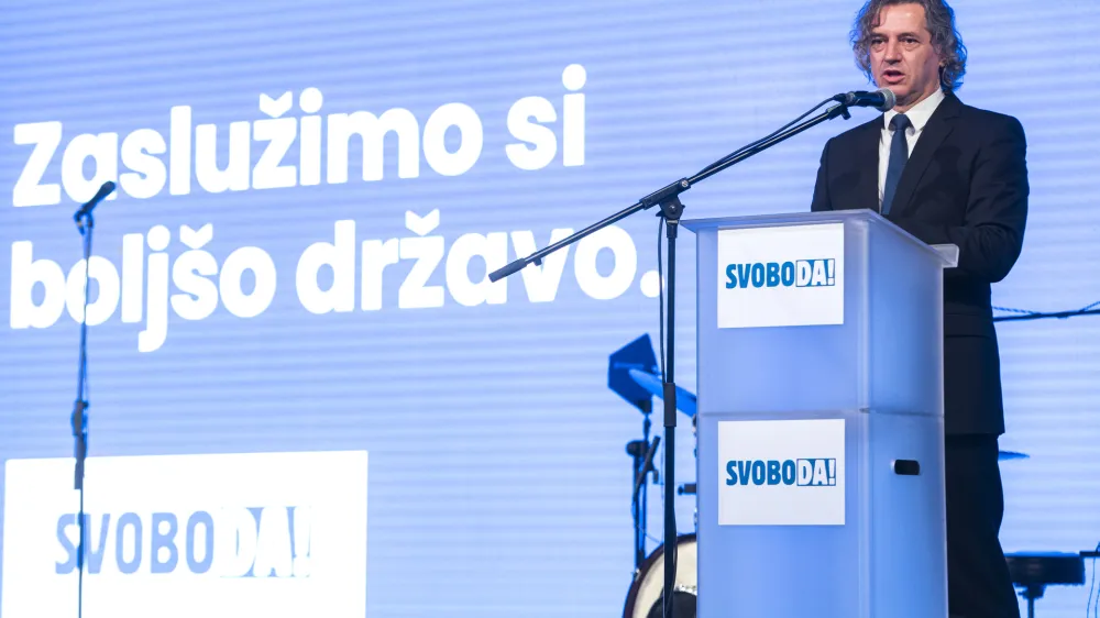 Ljubljana, Cvetlicarna.<br>Volilna konvencija stranke Gibanje Svoboda, na kateri so predstavili programska izhodisca in kandidate za drzavnozborske volitve.