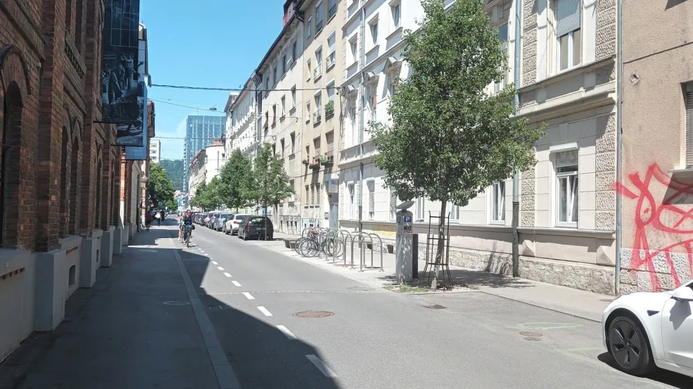 Kolesarska povezava Slomškova ulica