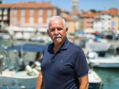 15.06.2022. Egon Brecelj, predsednik zveze za športni ribolov v slovenskem morju.//FOTO: Bojan Velikonja