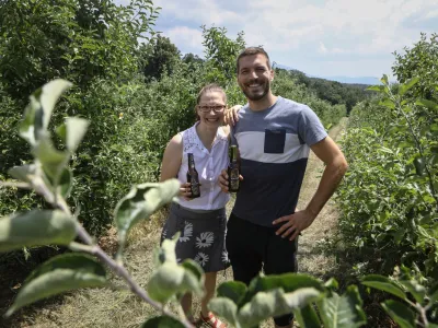 23.06.2022 - Boštjan Pečar pridelovalec jabolk in ciderja- Kozina (Prešnica)FOTO: Luka Cjuha