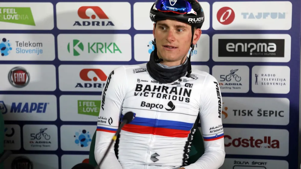 <br>Matej Mohorič - kolesar ekipe Bahrain Victorius <br>- 13.04.2022 &ndash; Kolesarska dirka Po Sloveniji - novinarska konferenca pred začetkom 28. kolesarske dirke Po Sloveniji 2022<br><br>//FOTO: Tomaž Skale<br>