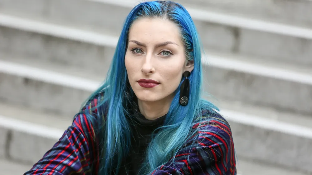 - 23.05.2018  Sara Briki Cirman - Raiven, pevka in harfistka,  //FOTO: Luka Cjuha.