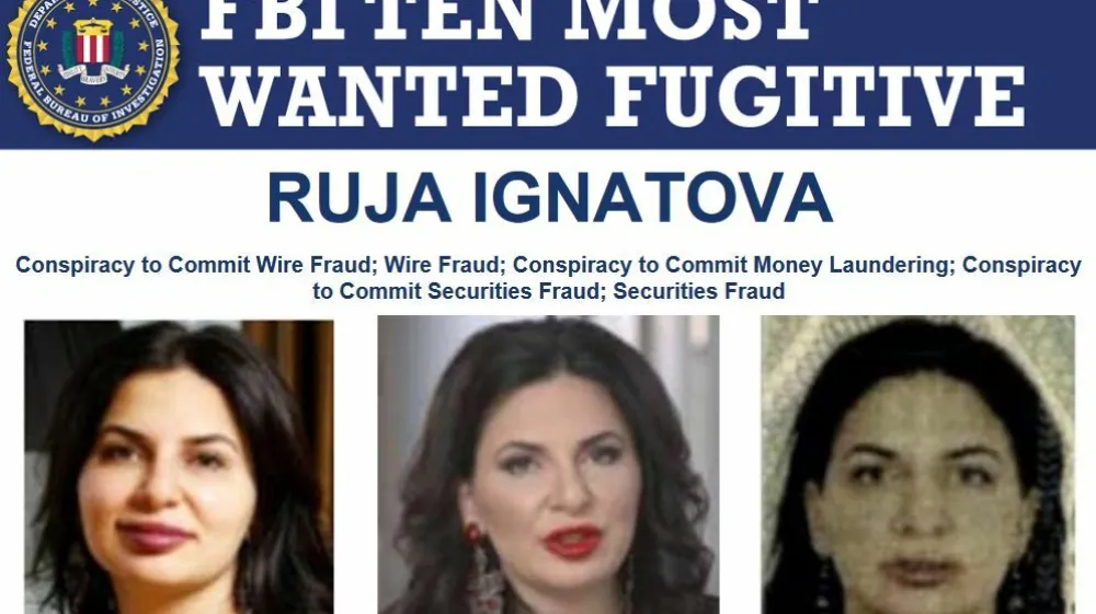 Ameriški FBI je na seznam desetih najbolj iskanih kriminalcev uvrstil kriptokraljico Rujo Ignatovo.&nbsp;