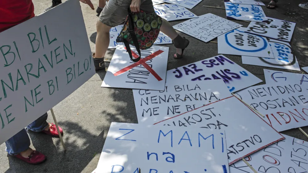 - Parada ponosa 2013 pod geslom Svoboda in solidarnost sta istospolni par - javna manifestacija lezbijk, gejev, biseksualcev in transseksualcev   //FOTO: Jaka Gasar