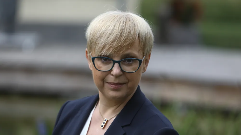 Nataša Pirc Musar, kandidatka za predsednico republike<br><br>23.06.2022 - Predsedniške volitve 2022 - novinarska konferenca pravnice Nataše Pirc Musar, na kateri bo sporočila svojo odločitev glede kandidature na predsedniških volitvah<br><br>FOTO: Luka Cjuha