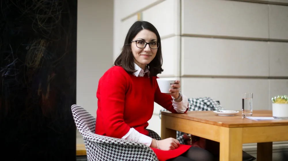 - 17.02.2022 - dr. Emilija Stojmenova Duh, inenirka elektrotehnike - predavateljica na Fakulteti za elektrotehniko UL ter vodja digitalne mree 4PDIH in poznavalka inovacijskih politik //FOTO: Bojan Velikonja