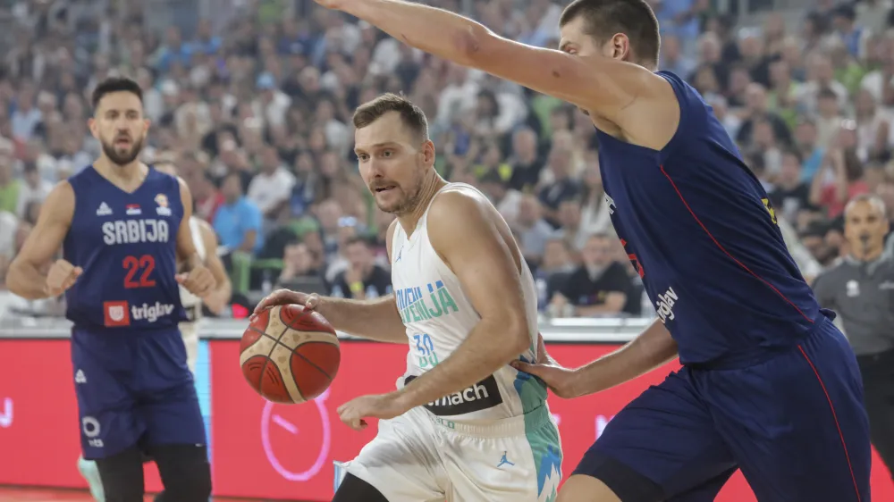 Zoran Dragič- 17.08.2022 &ndash; ko&scaron;arka - pripravljalna tekma med Slovenijo In Srbijo //FOTO: Jaka Gasar