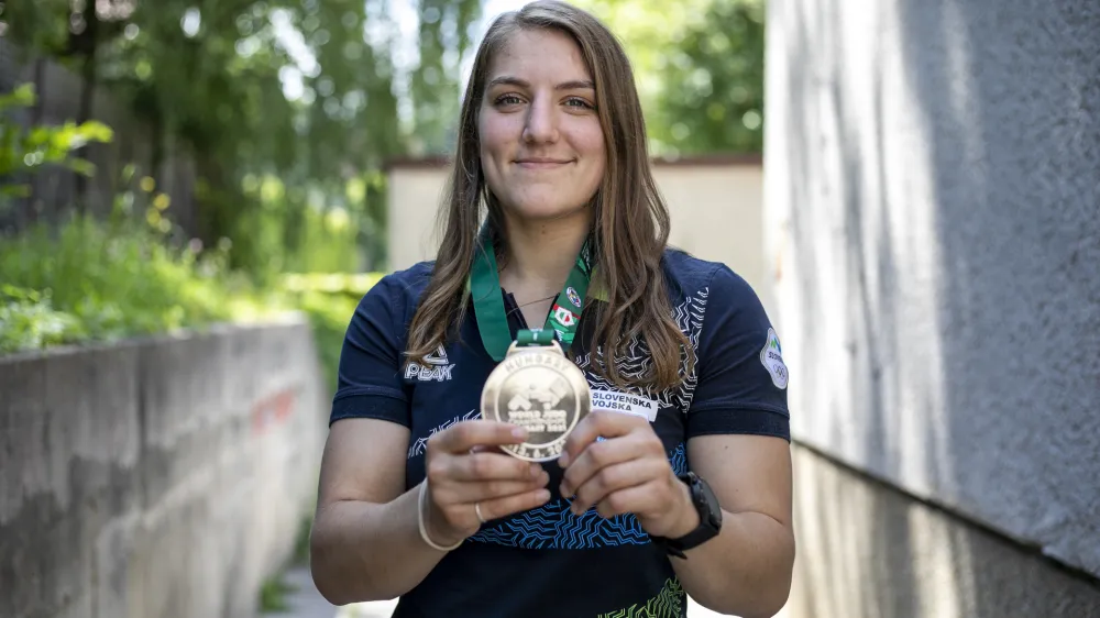 ﻿Andreja Leški, judoistka - nova svetovna podprvakinja v kategoriji do 63 kilogramov - 16.06.2021 – Judo klub Bežigrad - //FOTO: Matjaž Rušt