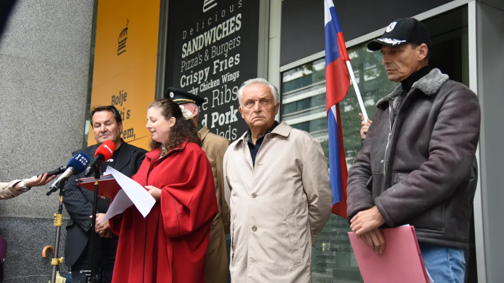 Ljubljana.<br>Novinarska konferenca vec napovedanih kandidatov za predsednika republike.