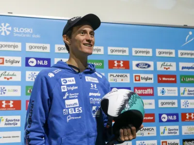 Peter Prevc- 28.09.2022 - moška in ženska reprezentanca v smučarskih skokih – predstavitev obeh ekip za sezono 2022/23 – smučarji skakalci  //FOTO: Luka Cjuha