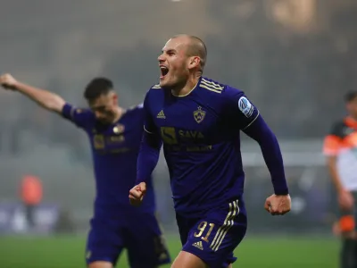 Maribor - nogomet - Nk Maribor in Nk Aluminij - gol Ognjen Mudrinski