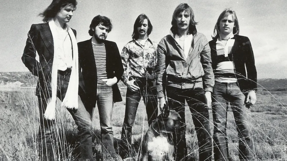 Zlati Klun (skrajno desno) se je v kolektivni spomin zapisal predvsem z ustvarjanjem s skupino Boomerang (na fotografiji). Foto: Arhiv Dnevnika