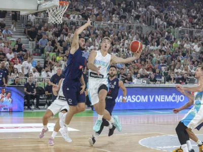 Žiga Samar- 17.08.2022 – košarka - pripravljalna tekma med Slovenijo In Srbijo //FOTO: Jaka Gasar