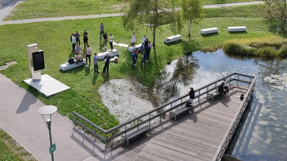 Park gazel v srcu Tehnološkega parka Ljubljana F Milan Lazarević