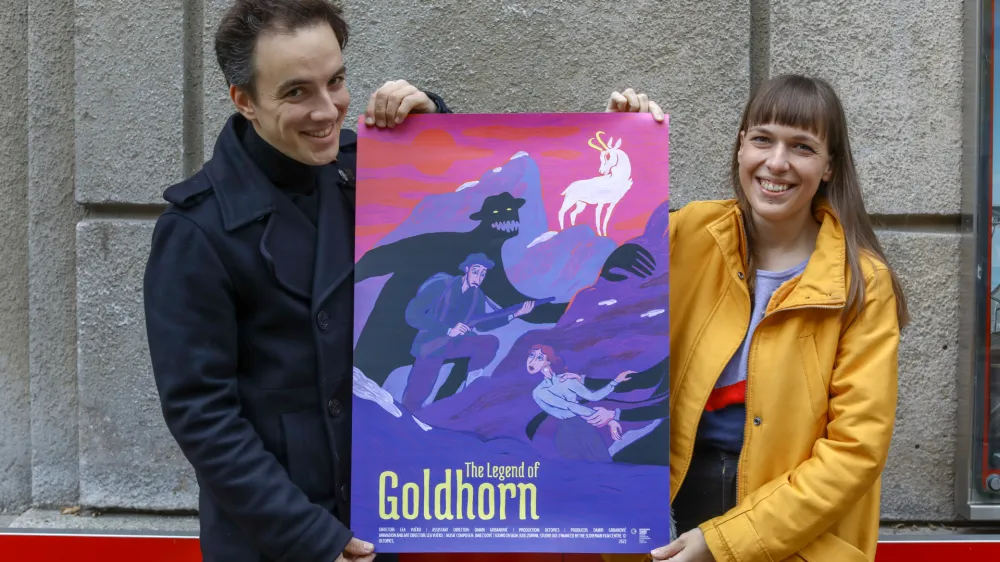 - 28.11.2022 - ilustratorka in filmska animatorka Lea Vučko in Damir Grbanović, filmski animator, režiser in producent&nbsp;//FOTO: Luka Cjuha