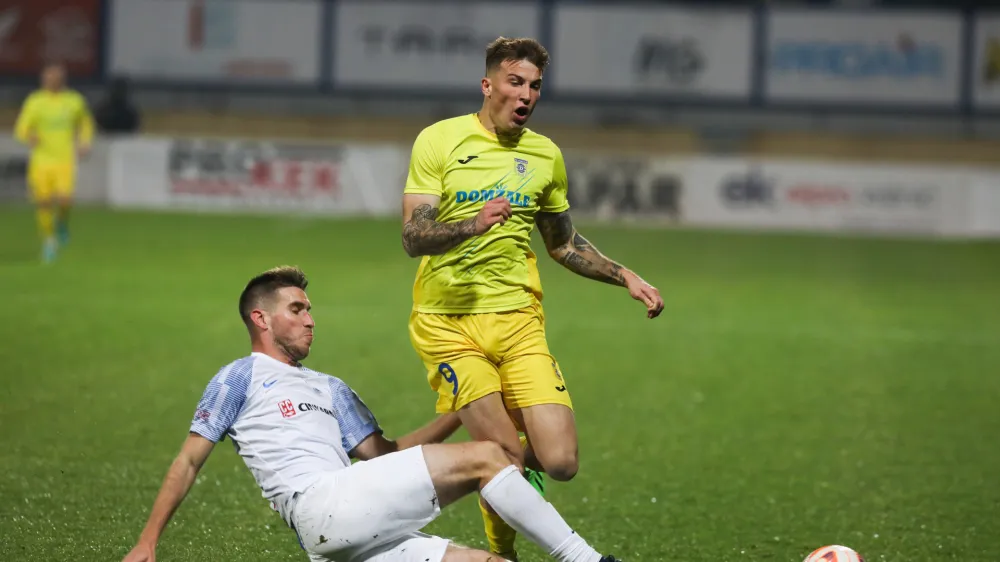 David Zec (levo), Franko Kovačević - 07.12.2022 – nogomet - Domžale: Celje, Prva liga Telemacha, 19. krog:<br> <br>//FOTO: Bojan Velikonja