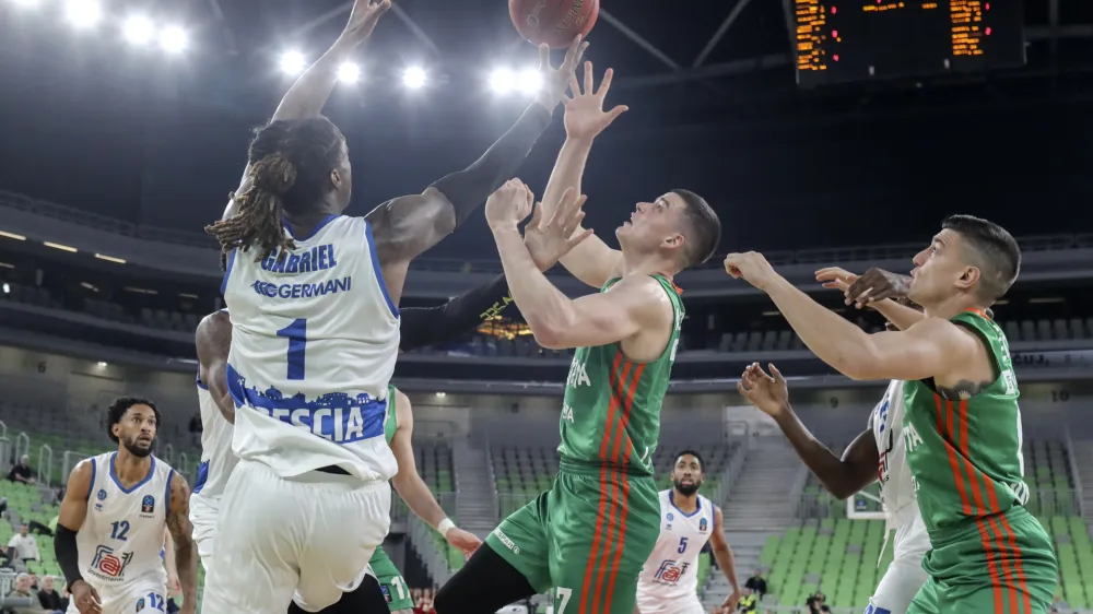 - 14.12.2022 – košarka - Cedevita Olimpija: Brescia, evropski pokal, 8. krog: //FOTO: Jaka Gasar