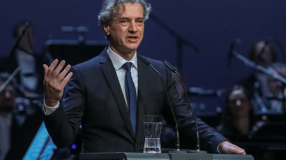 predsednik vlade Robert Golob- 23.12.2022 - Dan samostojnost in enotnosti 2022 - osrednja državna slovesnost - proslava //FOTO: Luka Cjuha