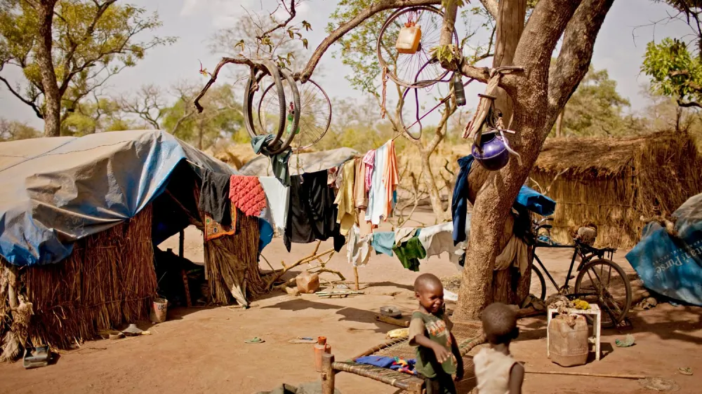 Afrika vas afričani otroci