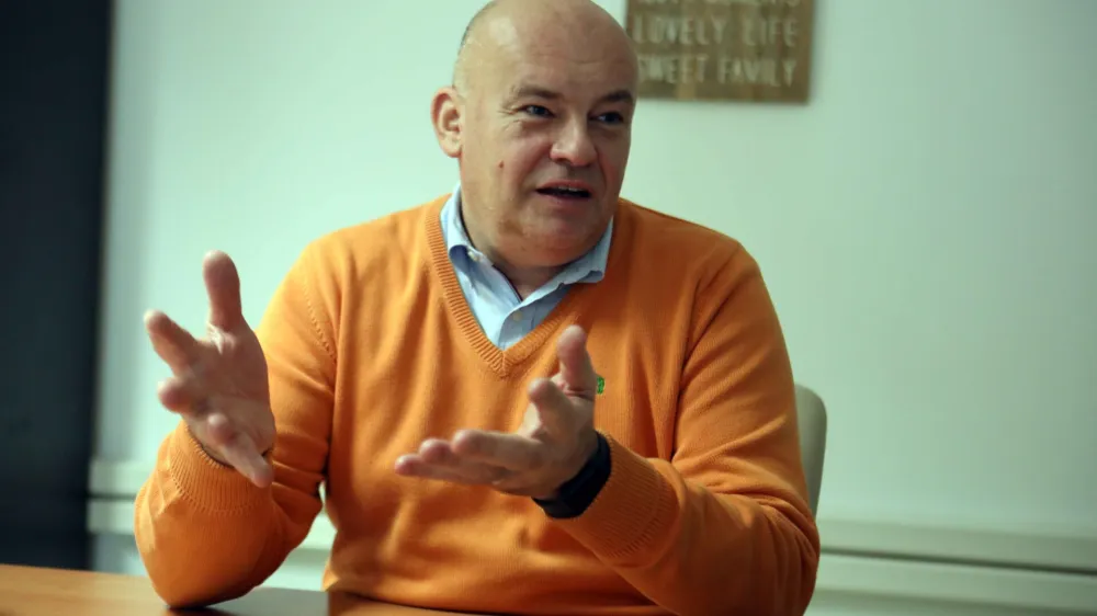 - 06.01.2023 - Robert &Scaron;taba, strokovnjak na področju varne mobilnosti - ustanovitelj in predsednik Zavoda Varna pot &ndash; humanitarna organizacija za pomoč žrtvam prometnih nesreč, preventivo, vzgojo in izobraževanje //FOTO: Tomaž Skale