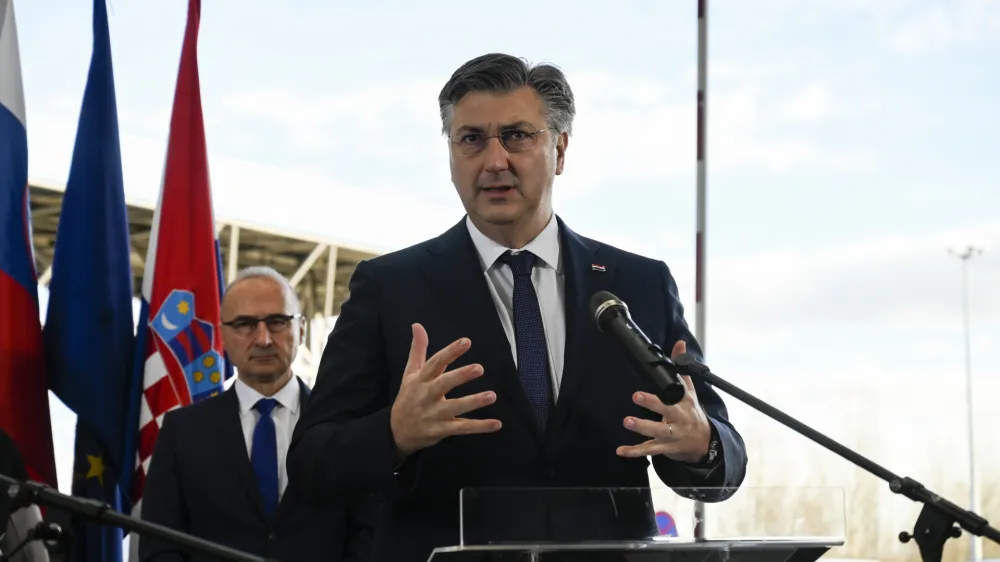 predsednik Vlade Republike Hrvaške Andrej Plenković <br><br>- 1.1.2023 – Vstop Hrvaške v schengensko in evrsko območje.<br><br>//FOTO: Nik Erik Neubauer