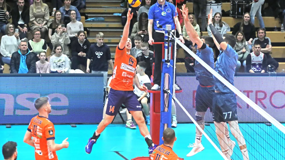 Maribor: Velenje, odbojka, finale pokala, ACH Volleyja Ljubljana in Calcit Volley - Avtor Igor Napast - - Avtor: Igor Napast