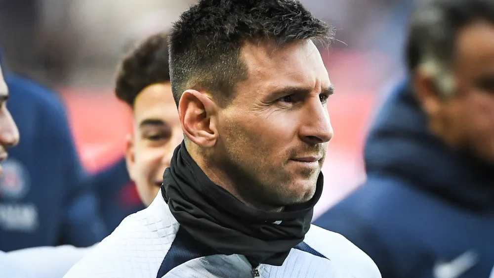 24 February 2023, France, Paris: Paris Saint-Germain's Lionel Messi takes part in a training session at Parc des Princes Stadium. Photo: Matthieu Mirville/ZUMA Press Wire/dpa
