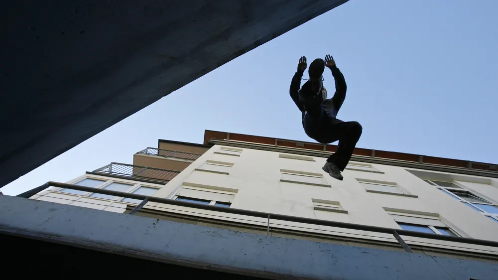 Bo&scaron;tjan Bavcon, reportaža PARKOUR za Objektiv, //FOTO: JAKA ADAMIČOPOMBA: ZA OBJAVO V ČASOPISU DNEVNIK