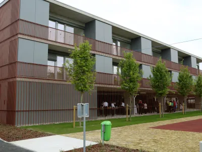 ﻿- 19.05.2016 - nova stanovanjska soseska Dolgi most, Ob progi 3 v Ljubljani - neprofitna stanovanja Javnega stanovanjskega sklada Mestne občine Ljubljana (MOL) - nepremičnine//FOTO: Bojan Velikonja