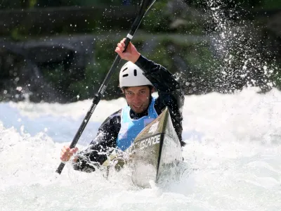 Makedonija, Skopje.<br>Kajakas Anze Urankar.