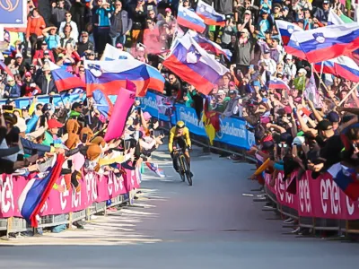 Primož Roglič- 27.05.2023 - Kolesarska dirka po Italiji Giro d'Italia 2023 – 20. etapa - gorski kronometer  Trbiž -  Svete Višarje (18,6 km),//FOTO: Bojan Velikonja